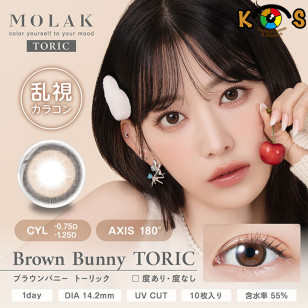 MOLAK Toric(散光) Brown Bunny モラク トーリック ブラウンバニー
